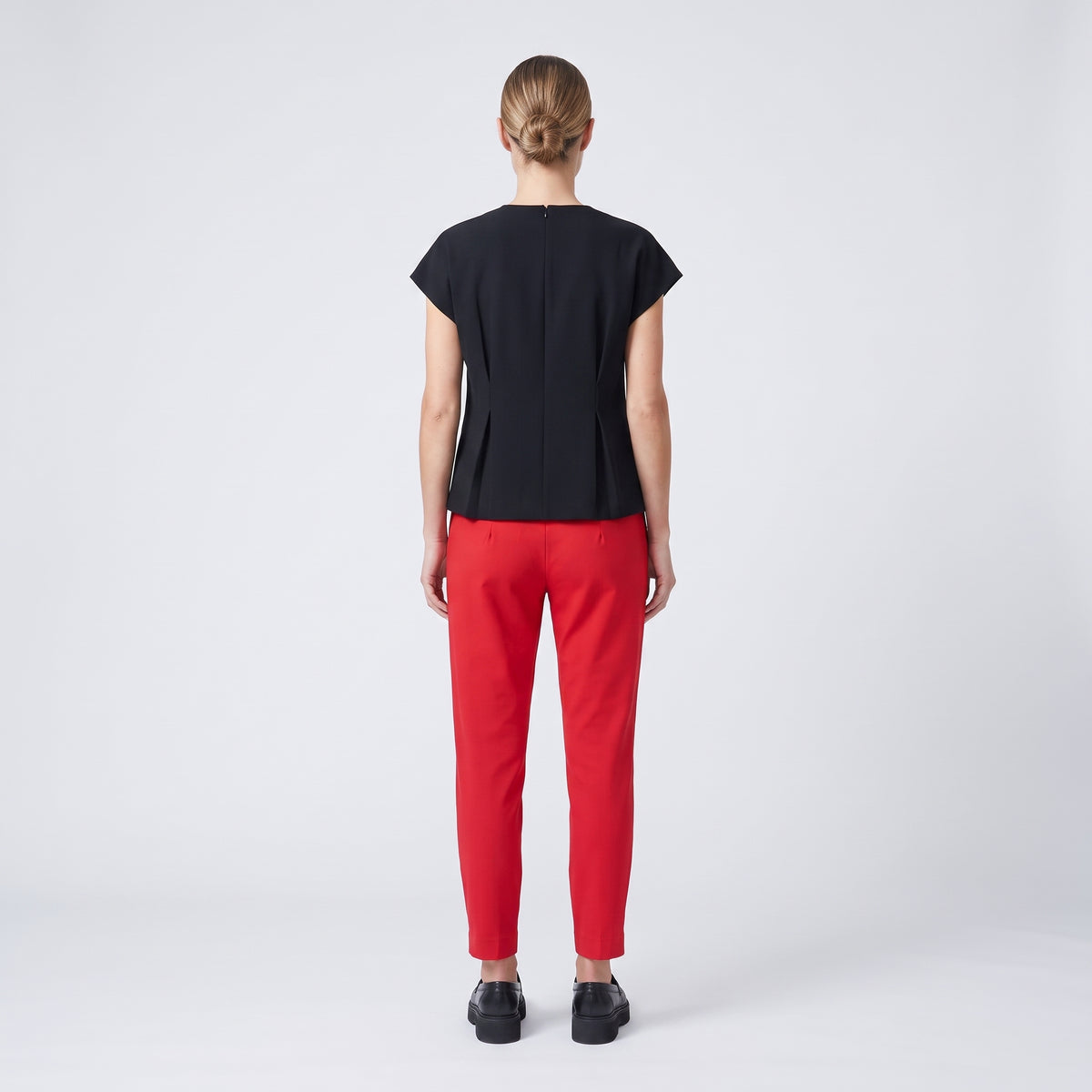 Tailored Vibrant Red Slim Trousers
