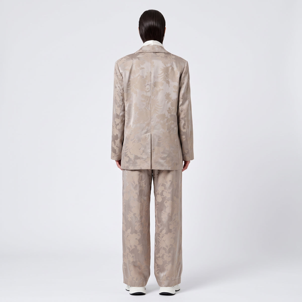 Floral Jacquard Tailored Blazer