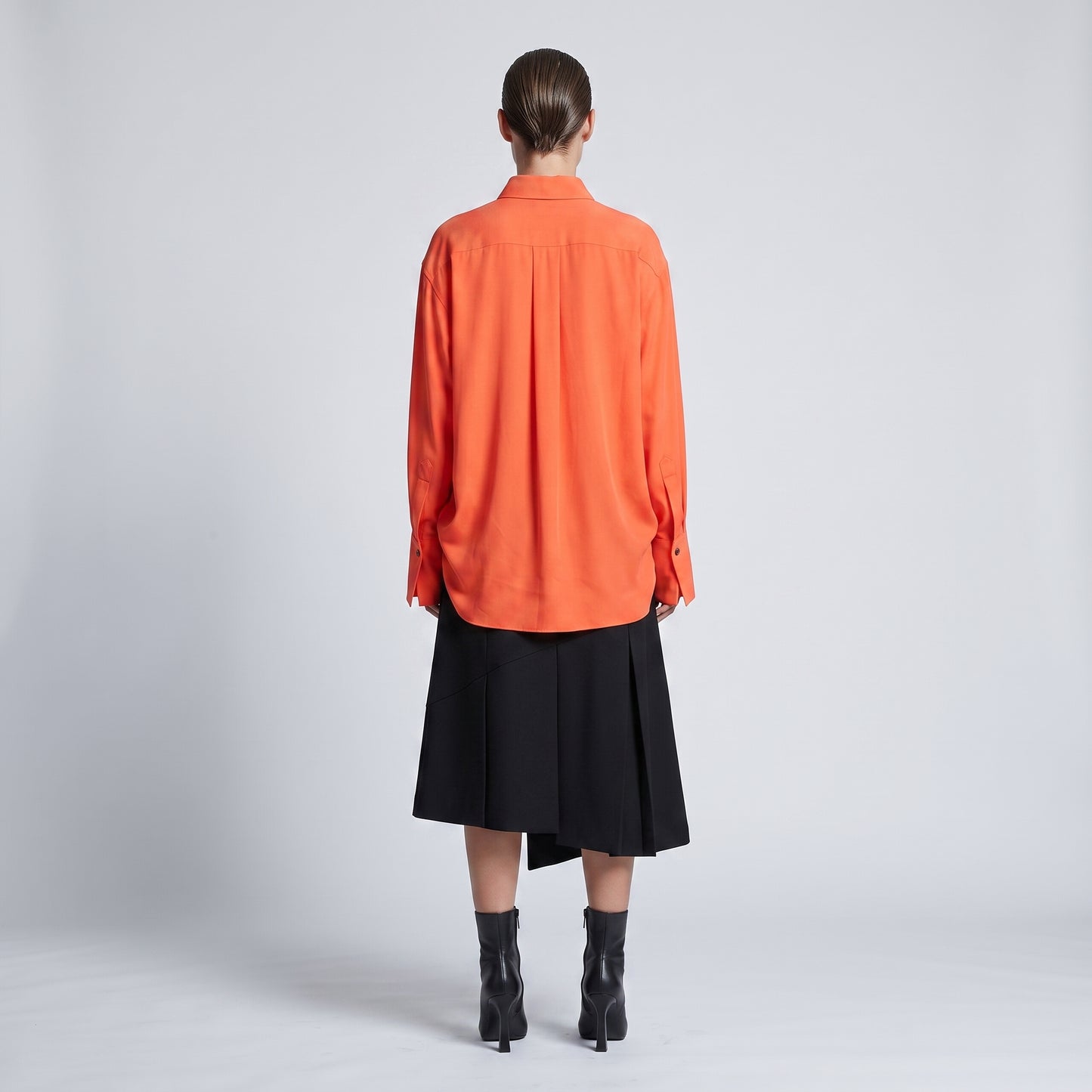 Vibrant Orange Long Sleeve Shirt
