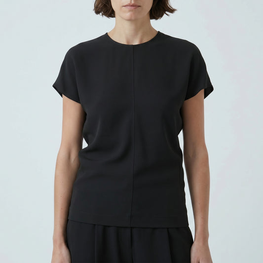 Minimalist Black Cap Sleeve Top