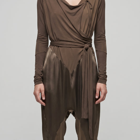 Elegant V-Neck Wrap Jumpsuit