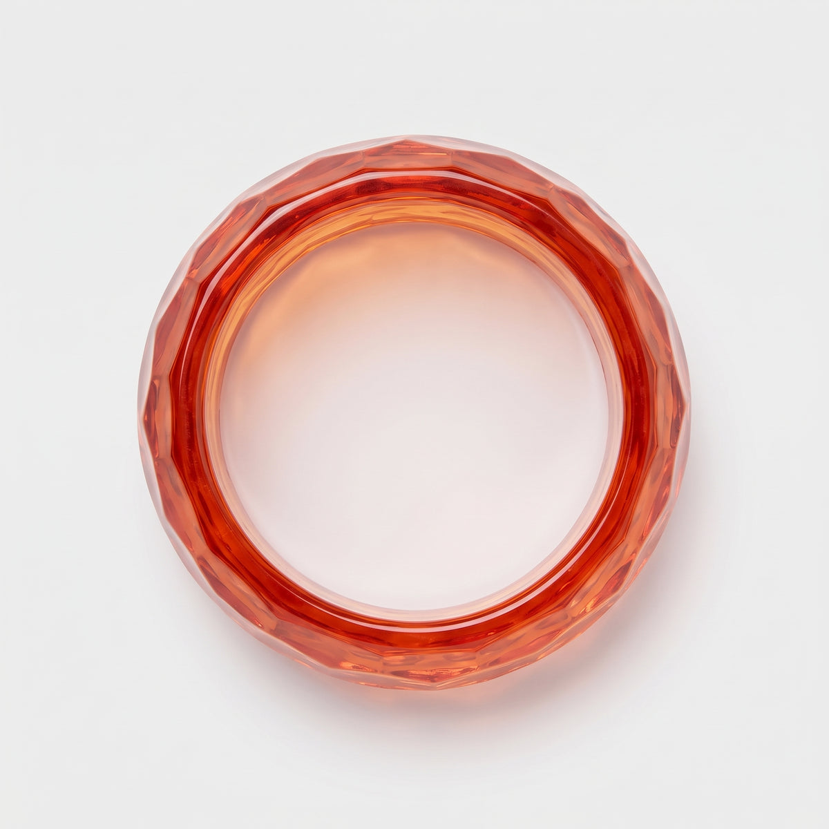 Facet Amber Resin Bangle