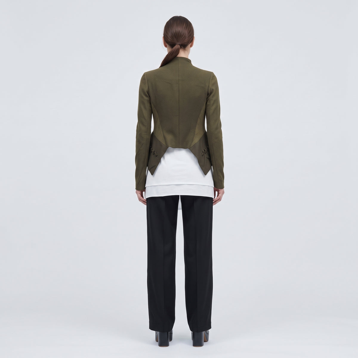 Structured Peplum Military Jacket