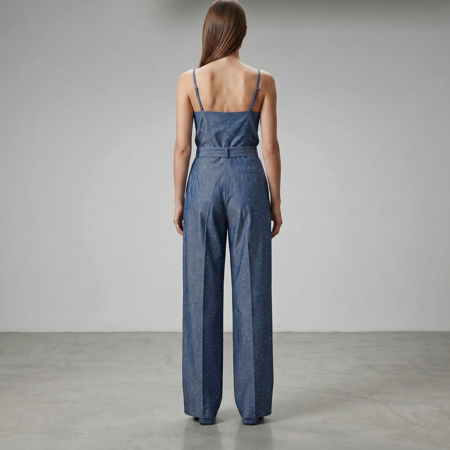 Polka Dot Pleated Trousers