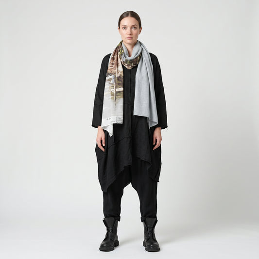 Harbor Print Square Scarf