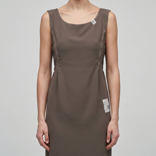 Sleeveless Minimalist Column Midi Dress
