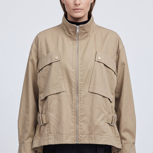 Utility Zip-Up Bomber Jacket