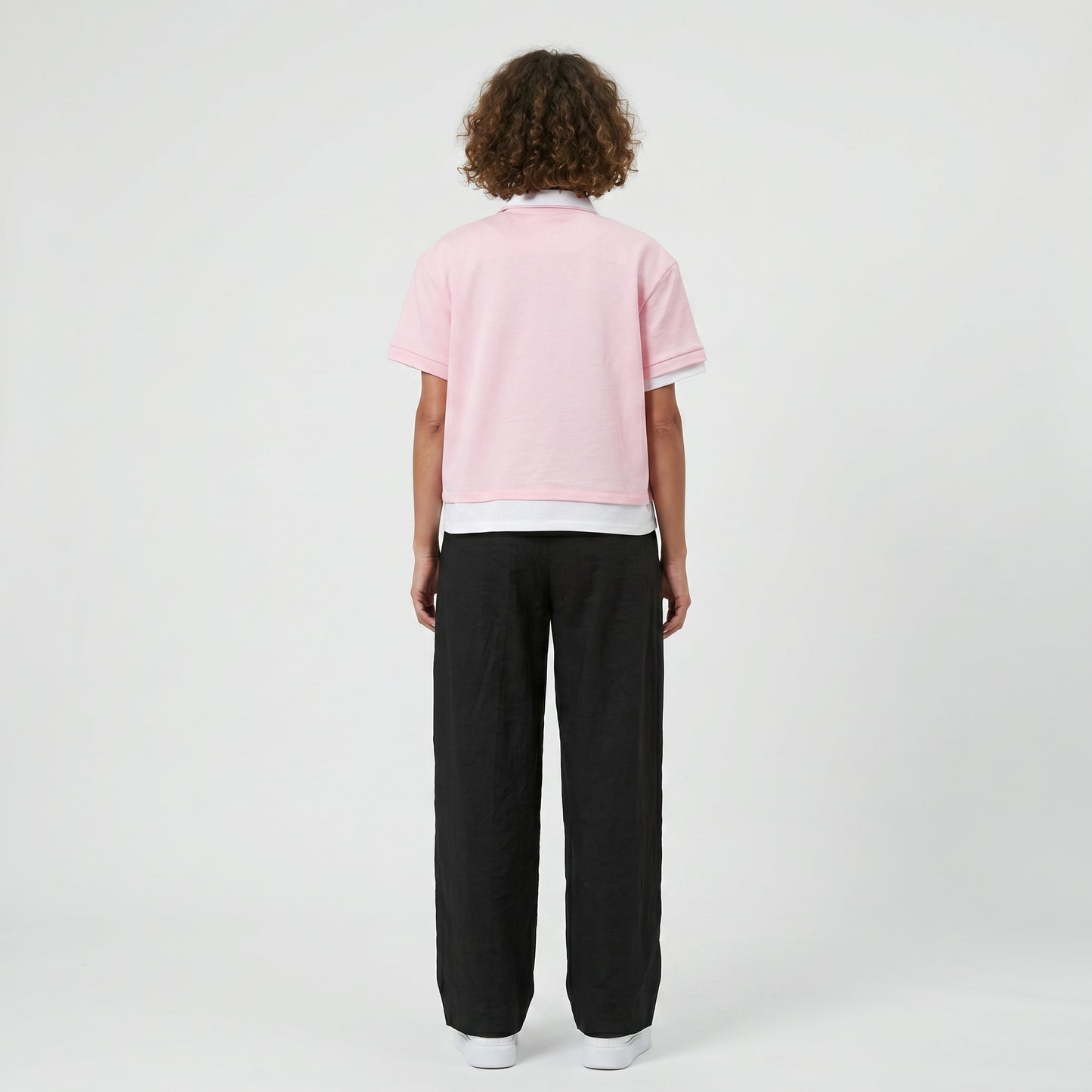 Layered Asymmetrical Polo Top