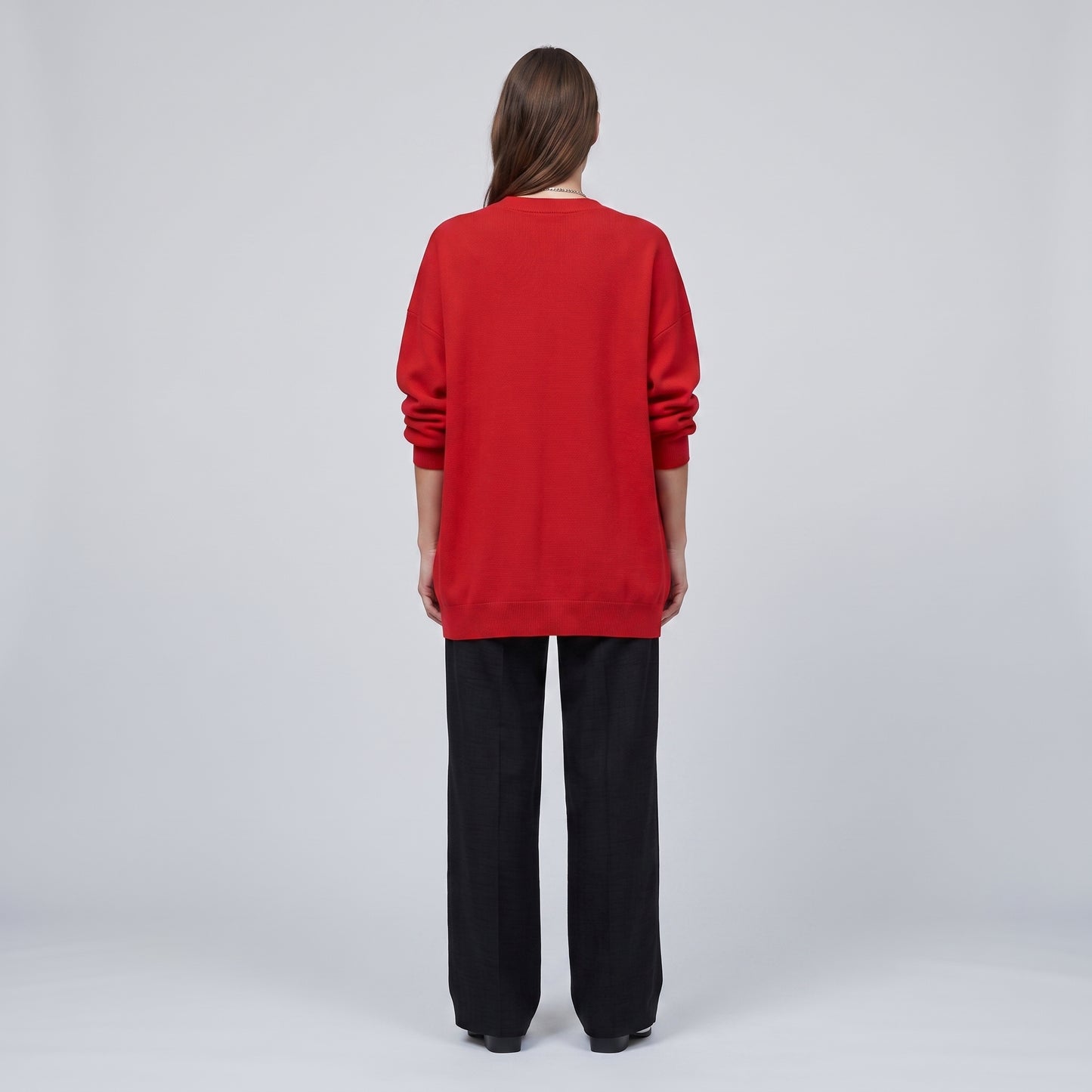 V-Neck Essential Red Sweater