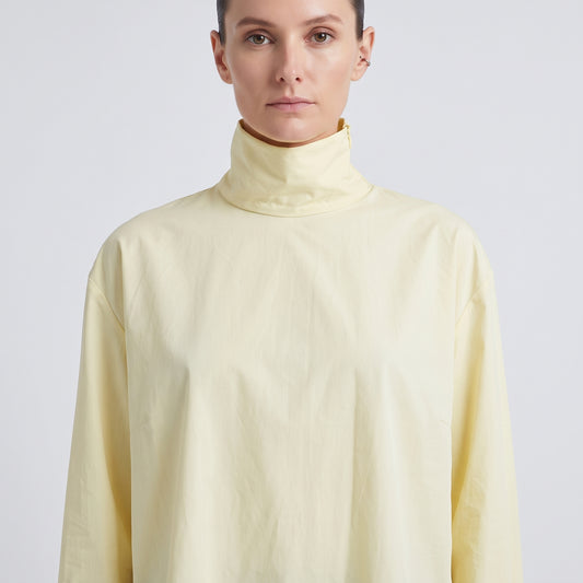 Pastel Mock Neck Long-Sleeve Top
