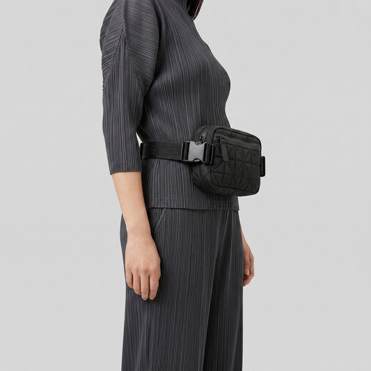 Quilted Technical Fabric Belt Bag