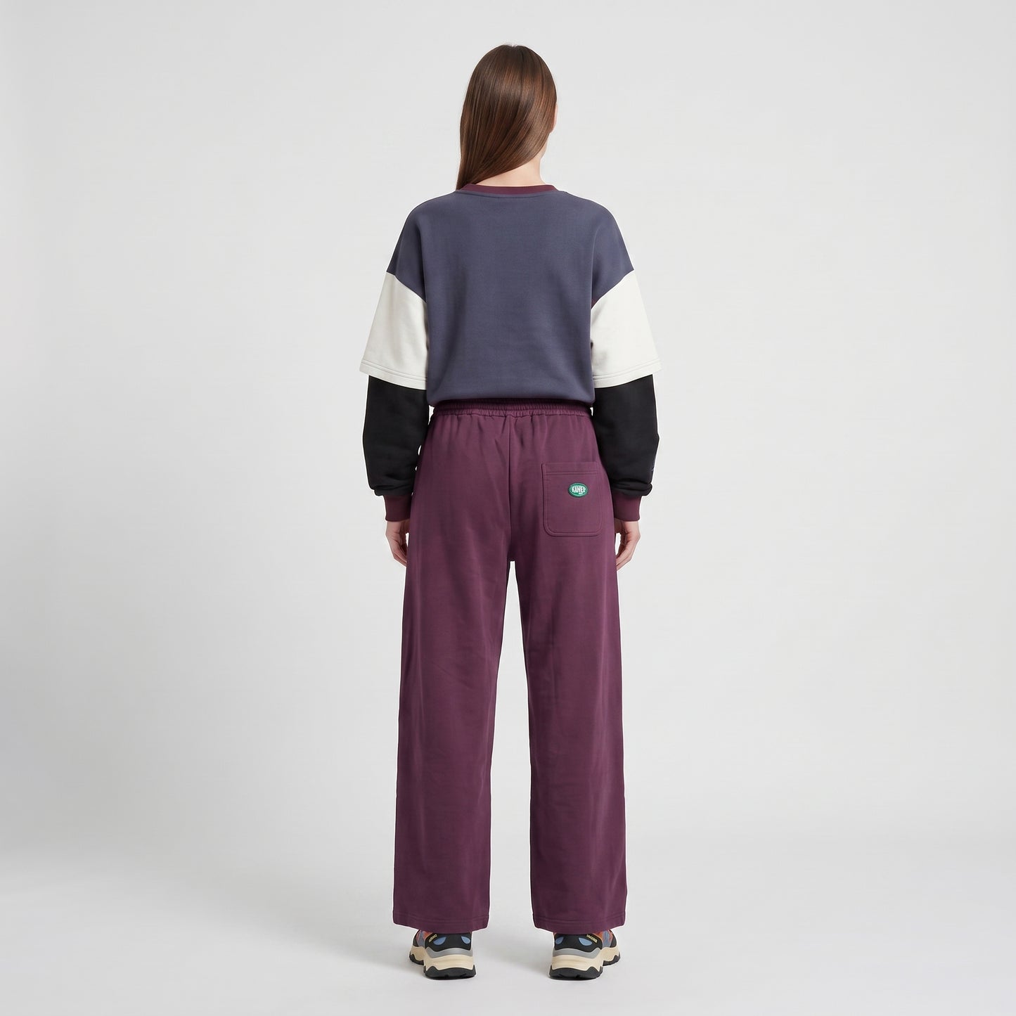 Embroidered Patch Detail Sweatpants