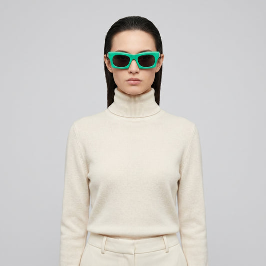 Bold Green Chunky Sunglasses
