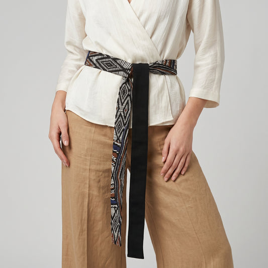 Woven Geometric Jacquard Belt