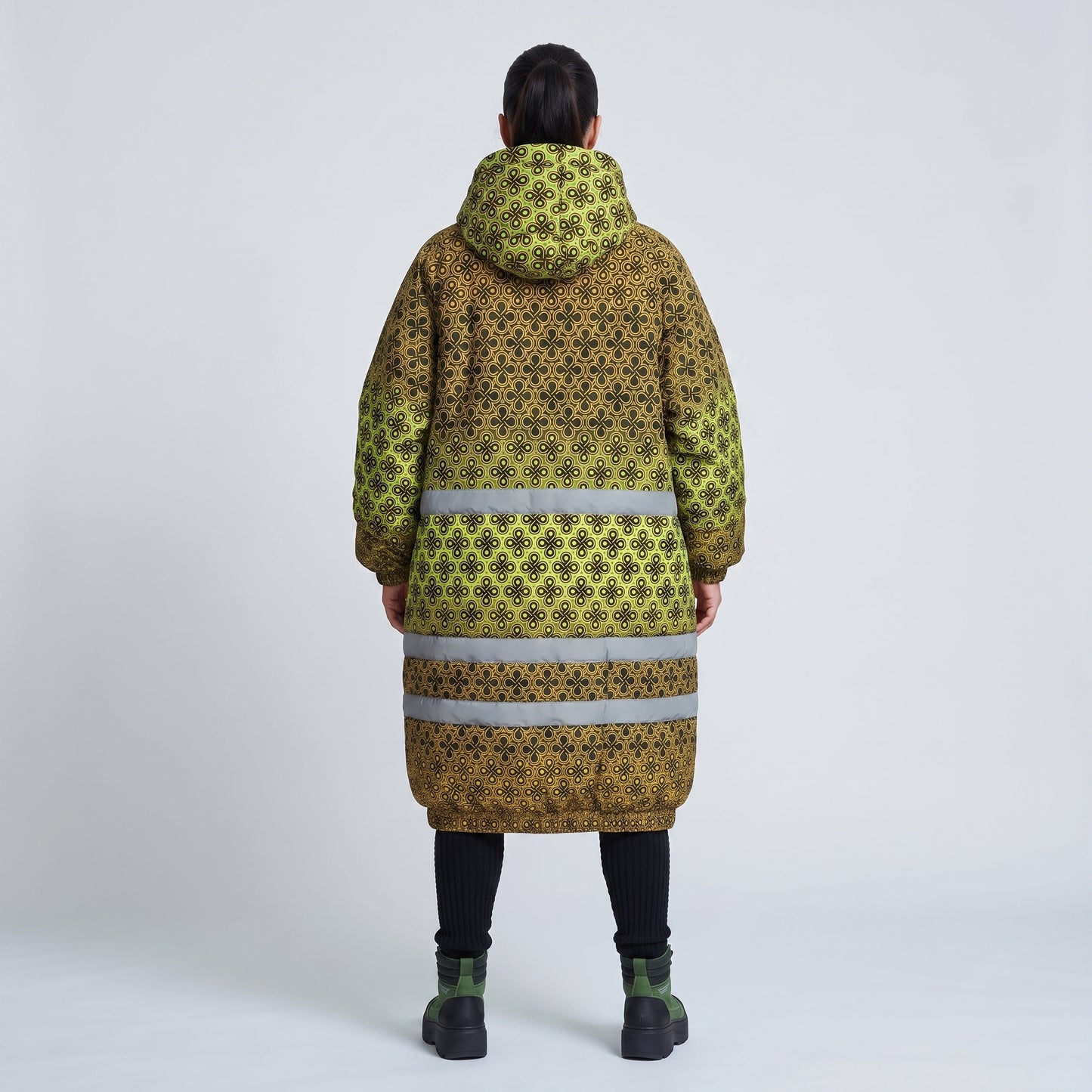 Printed Oversized Padded Parka