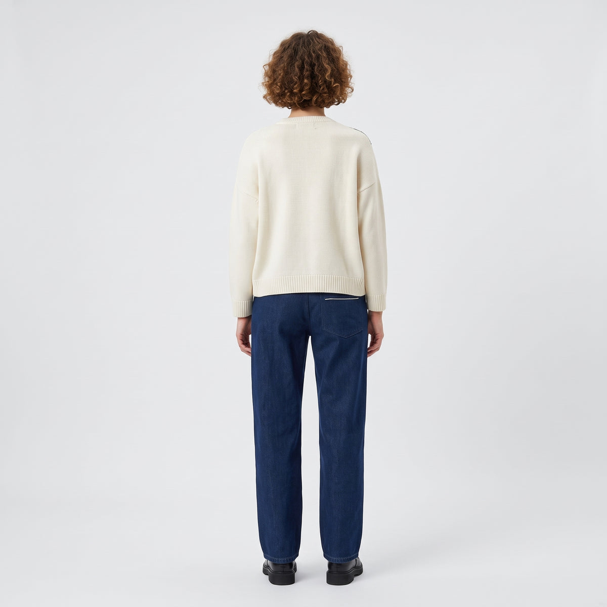 Floral Intarsia Knit Sweater