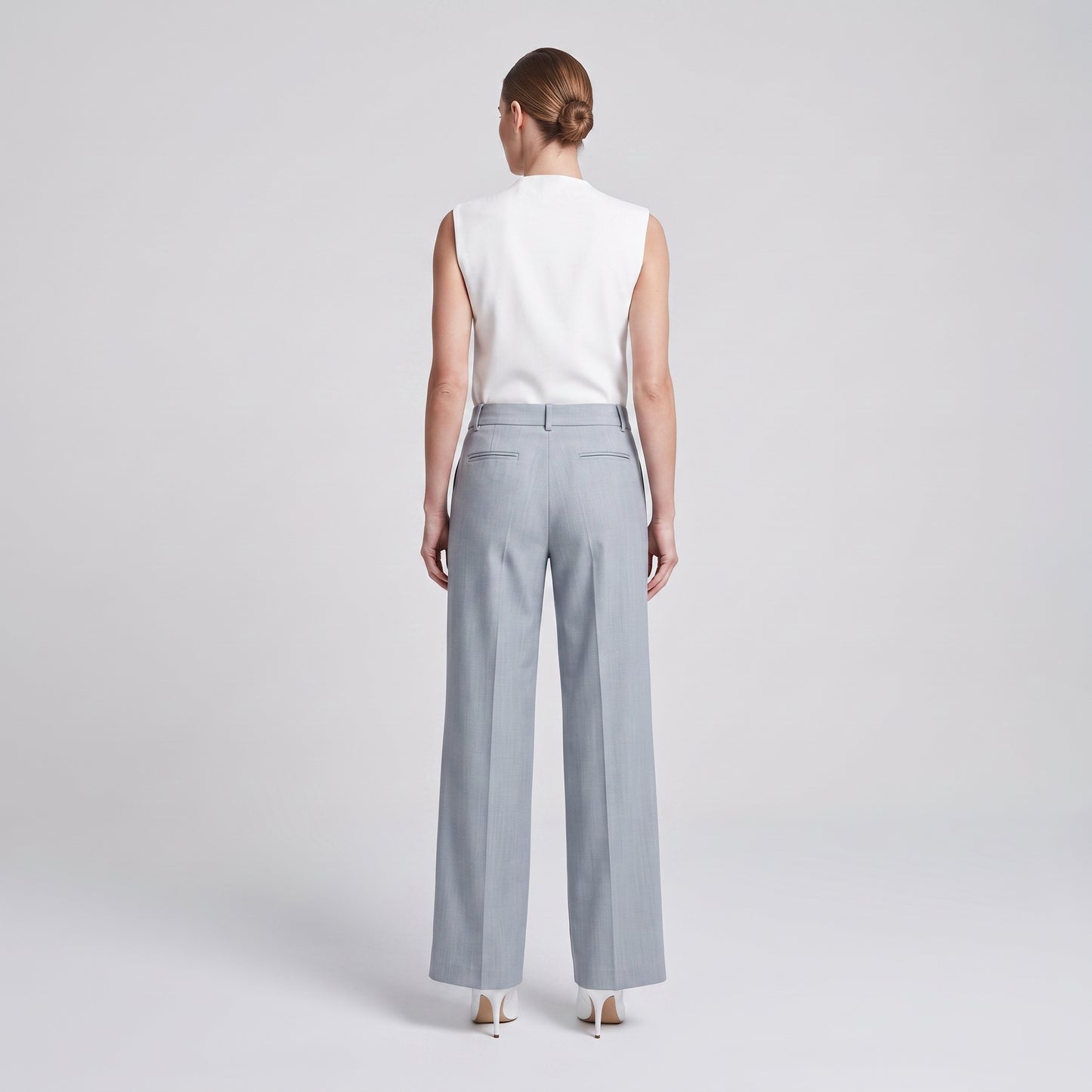 Tailored Pastel Slim Trousers