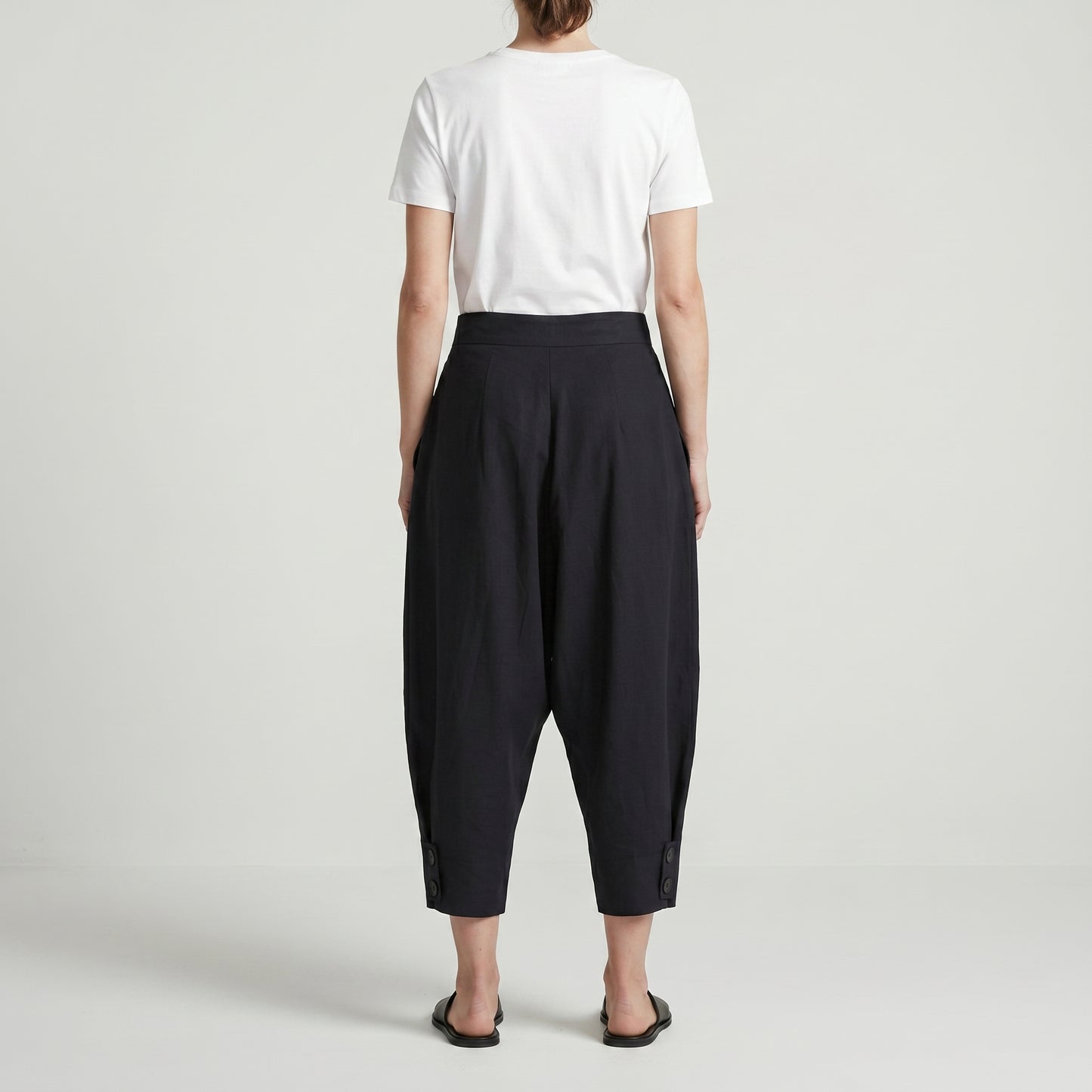 Tailored High-Waisted Cropped Trousers