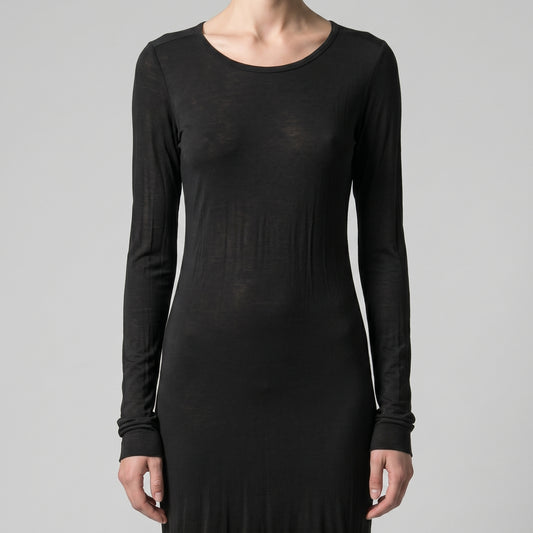Essential Black Long Sleeve Top