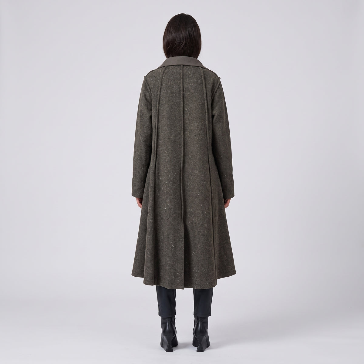 Structured Wool Blend Coat