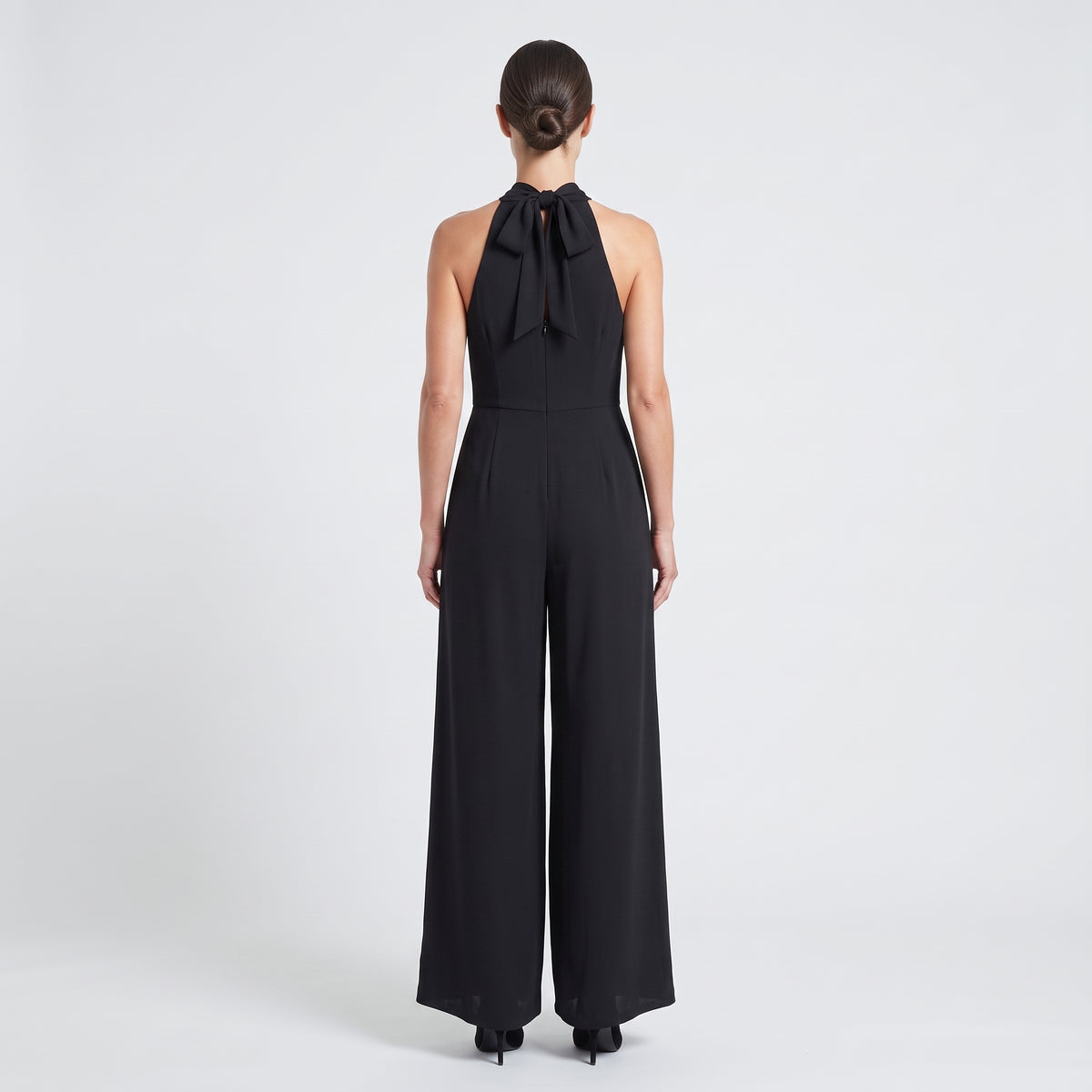 Sleeveless Drape Front Jumpsuit