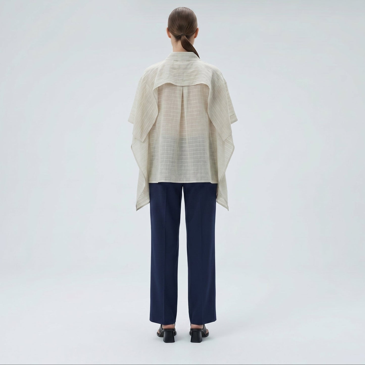 Textured Airy Oversized Shirt
