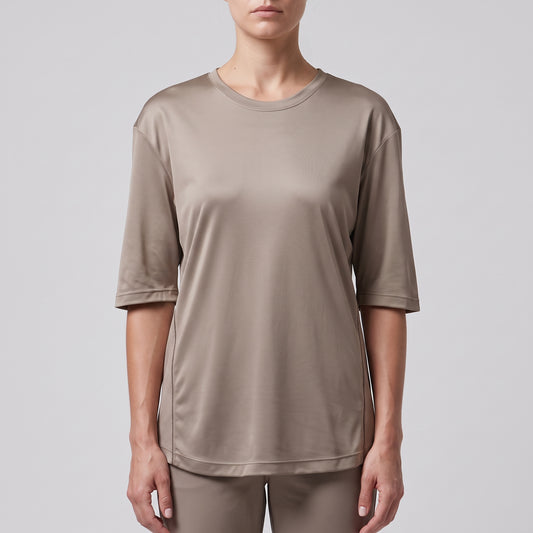 Minimalist Satin Crewneck Tee