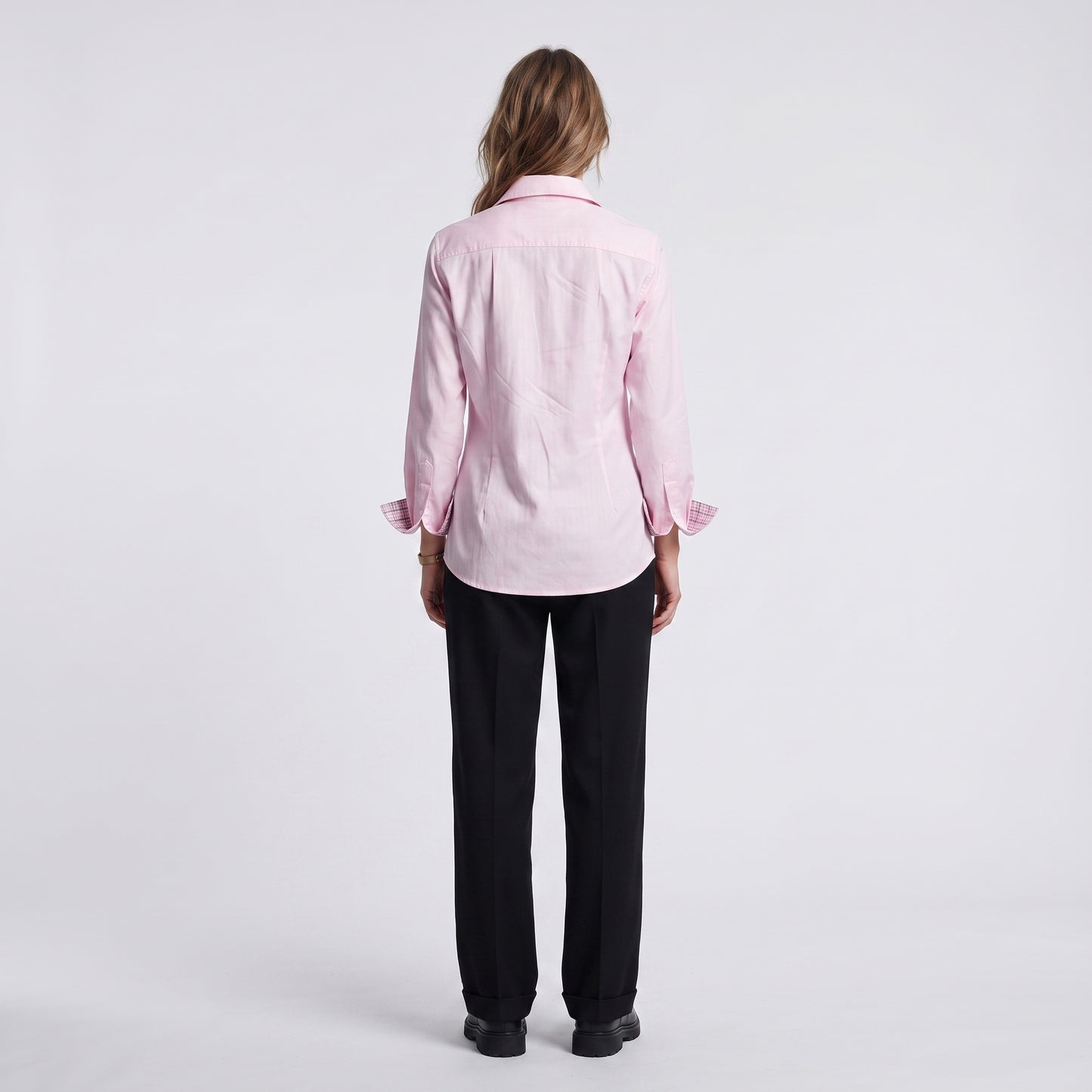 Tailored Pink Cotton Button-Down