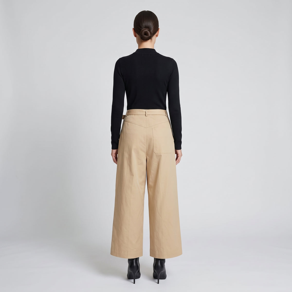 Belted Wide Leg Trousers