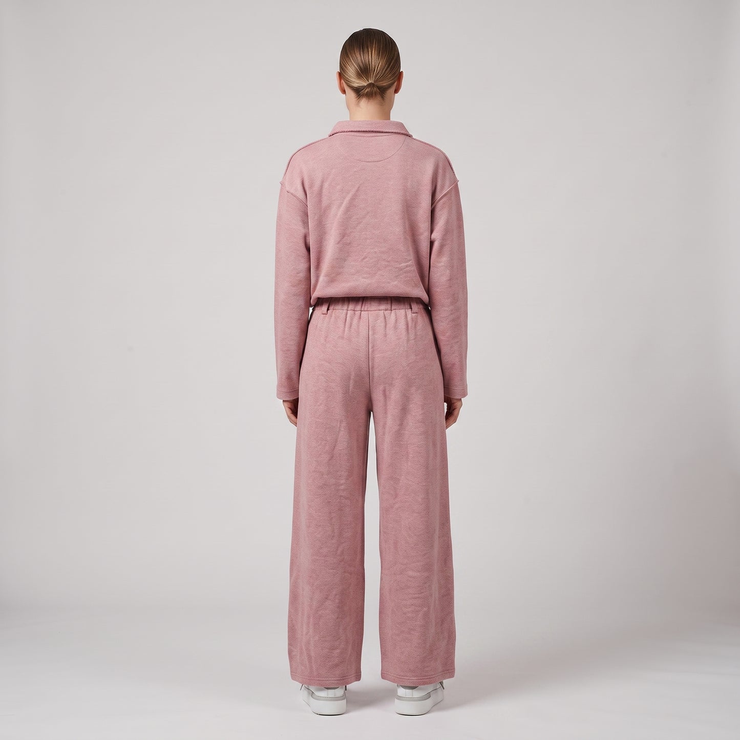 Raw Edge Long Sleeve Polo