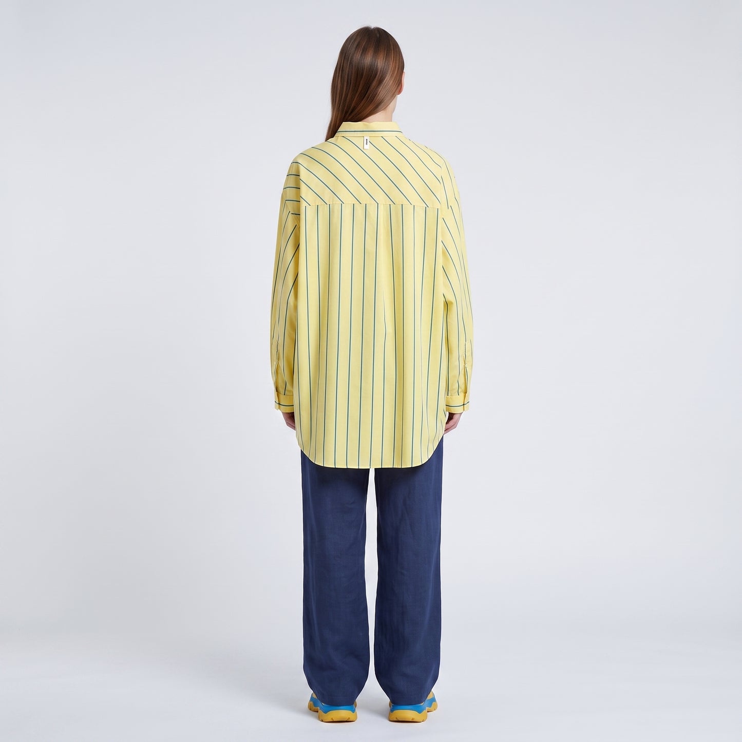 Diagonal Stripe Cotton Shirt