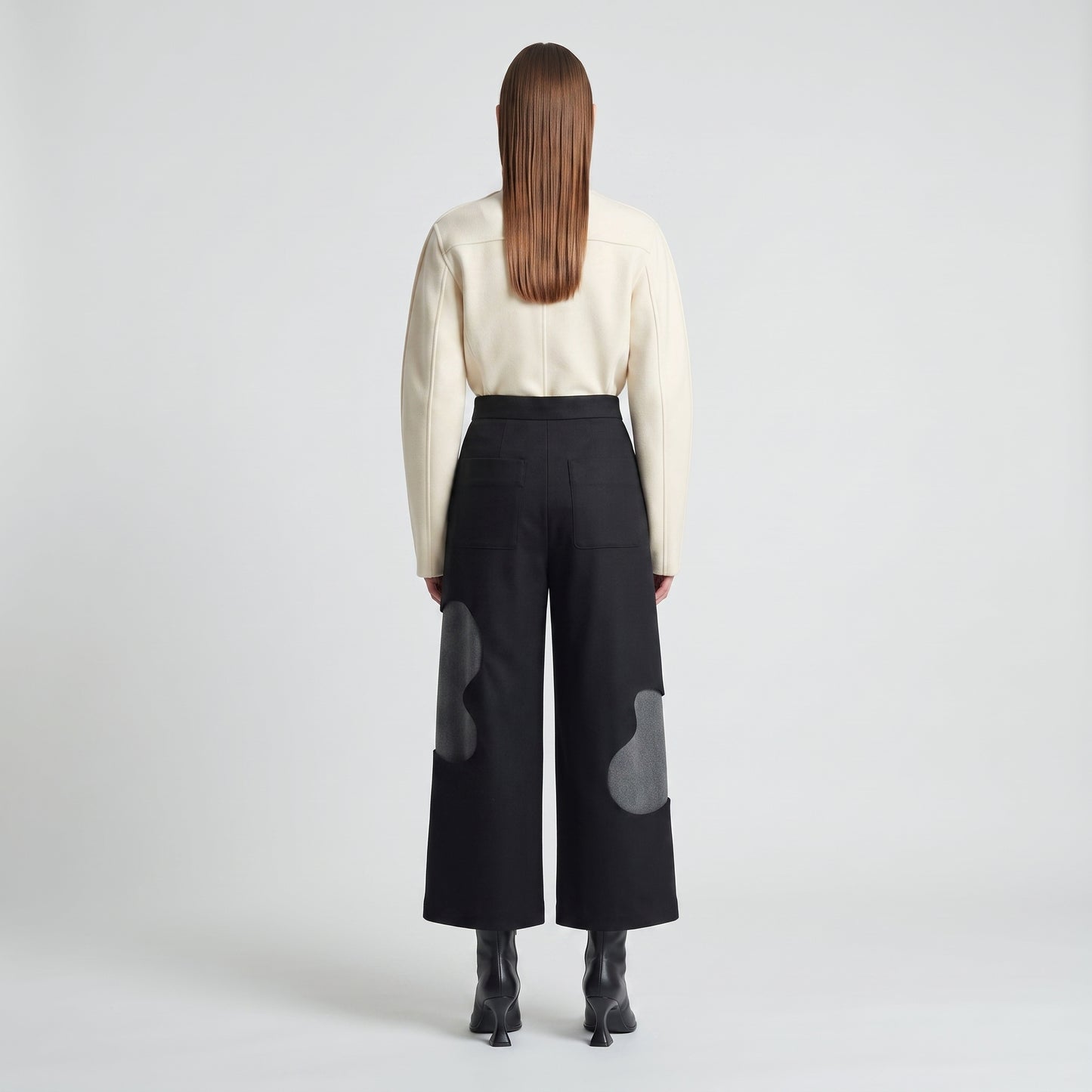 Sculptural Cutout Tailored Trousers
