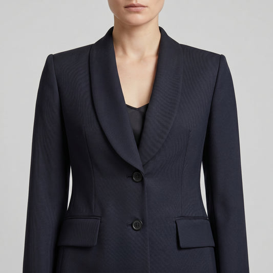 Tailored Shawl Collar Blazer