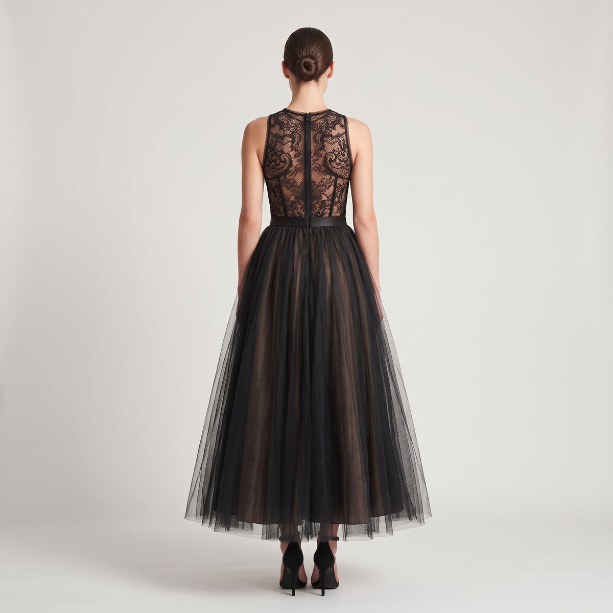 Voluminous Black Tulle Skirt