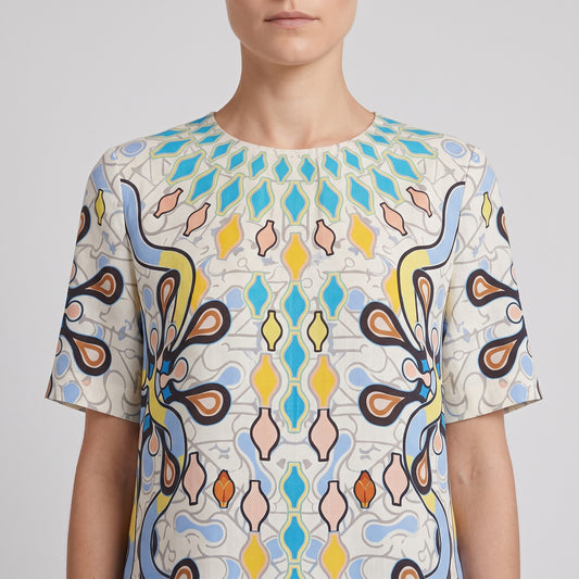 Abstract Graphic Print Tee