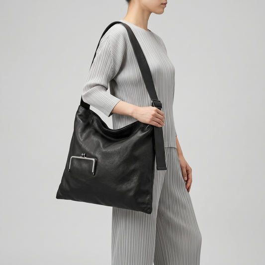Minimalist Leather Shoulder Bag