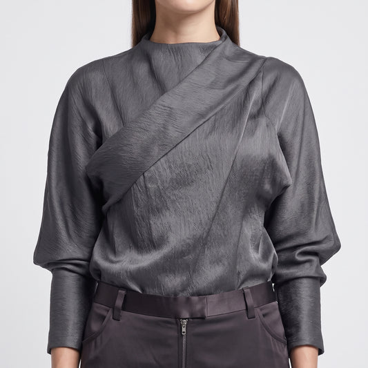 Satin Slim Fit Trousers
