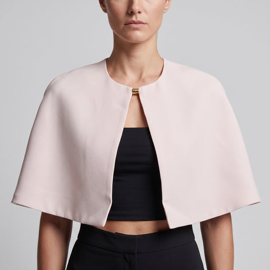 Structured Minimalist Pastel Cape