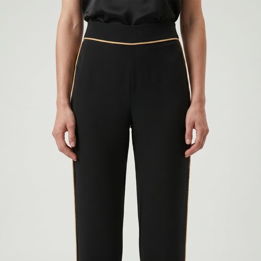 Gold Trim Tailored Trousers