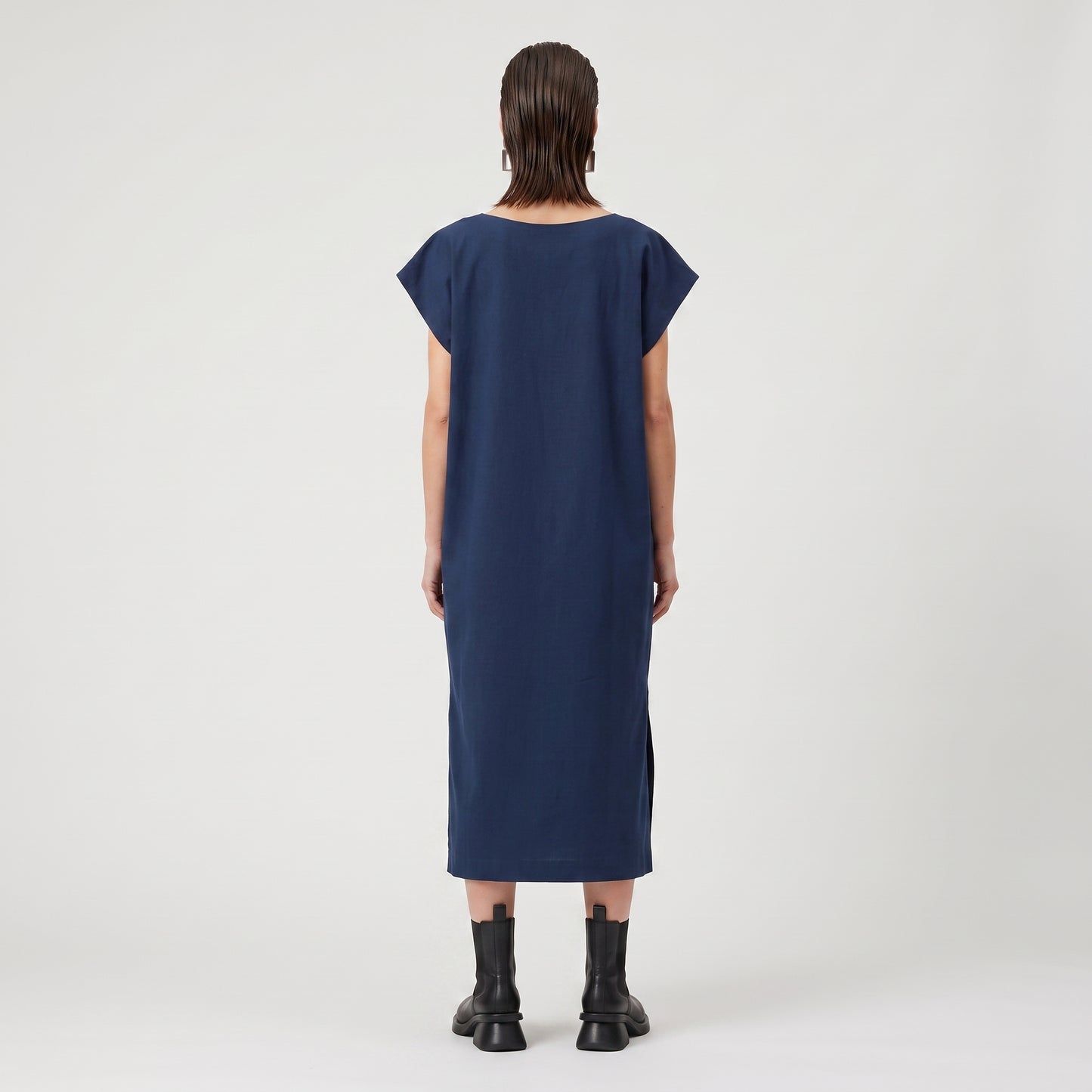 Graphic Embroidered Navy Tunic