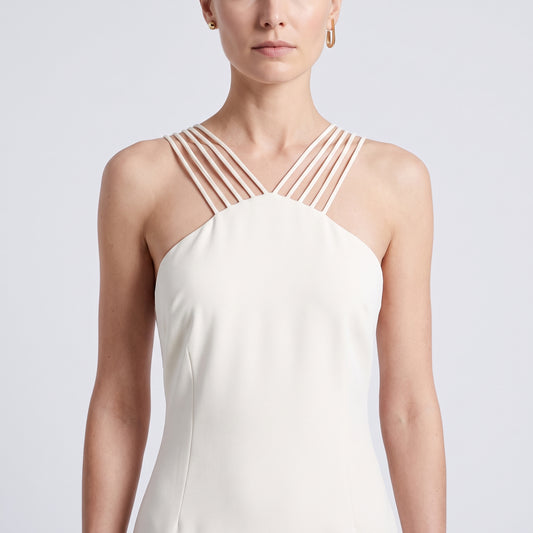 Sleeveless Multi-Strap Midi Dress