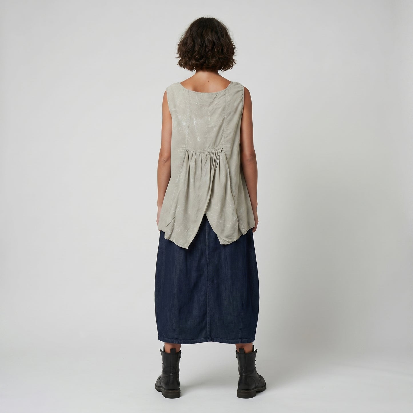 Sleeveless Flared Trapeze Top