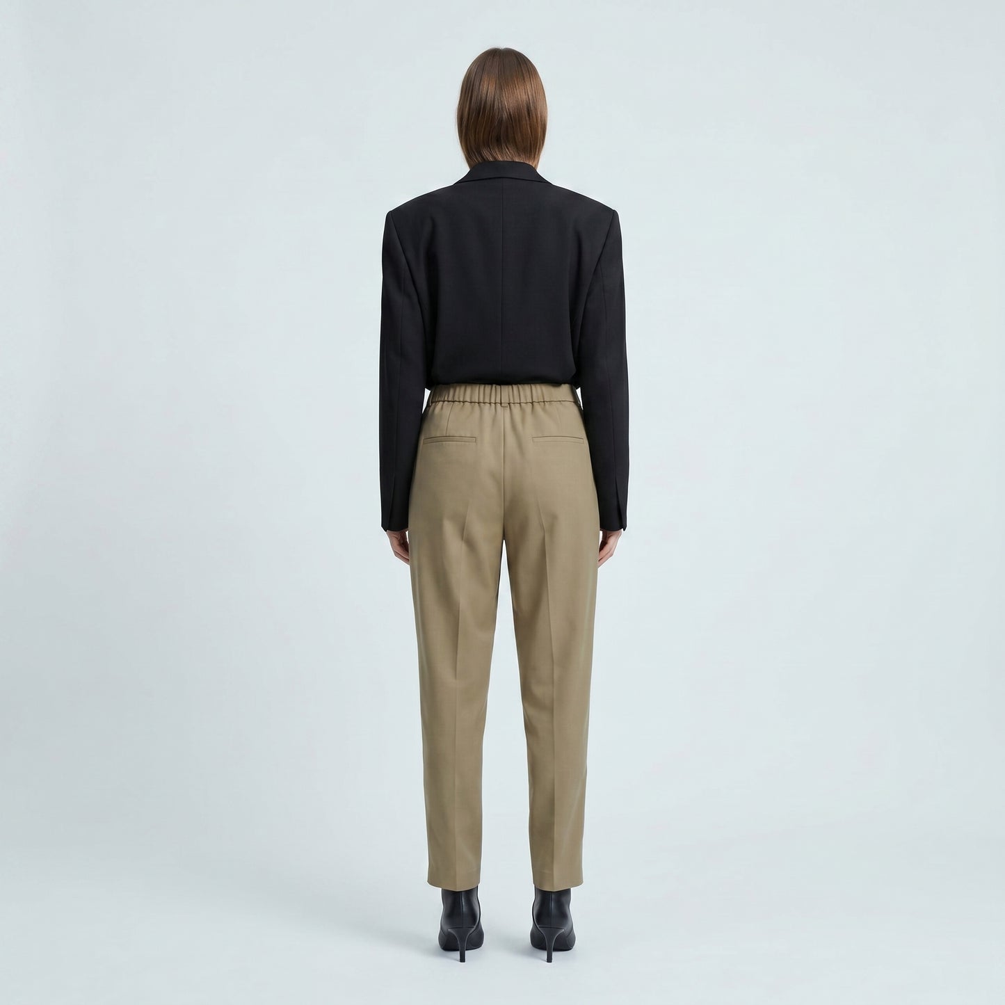 Tailored KAKI Pleated Trousers