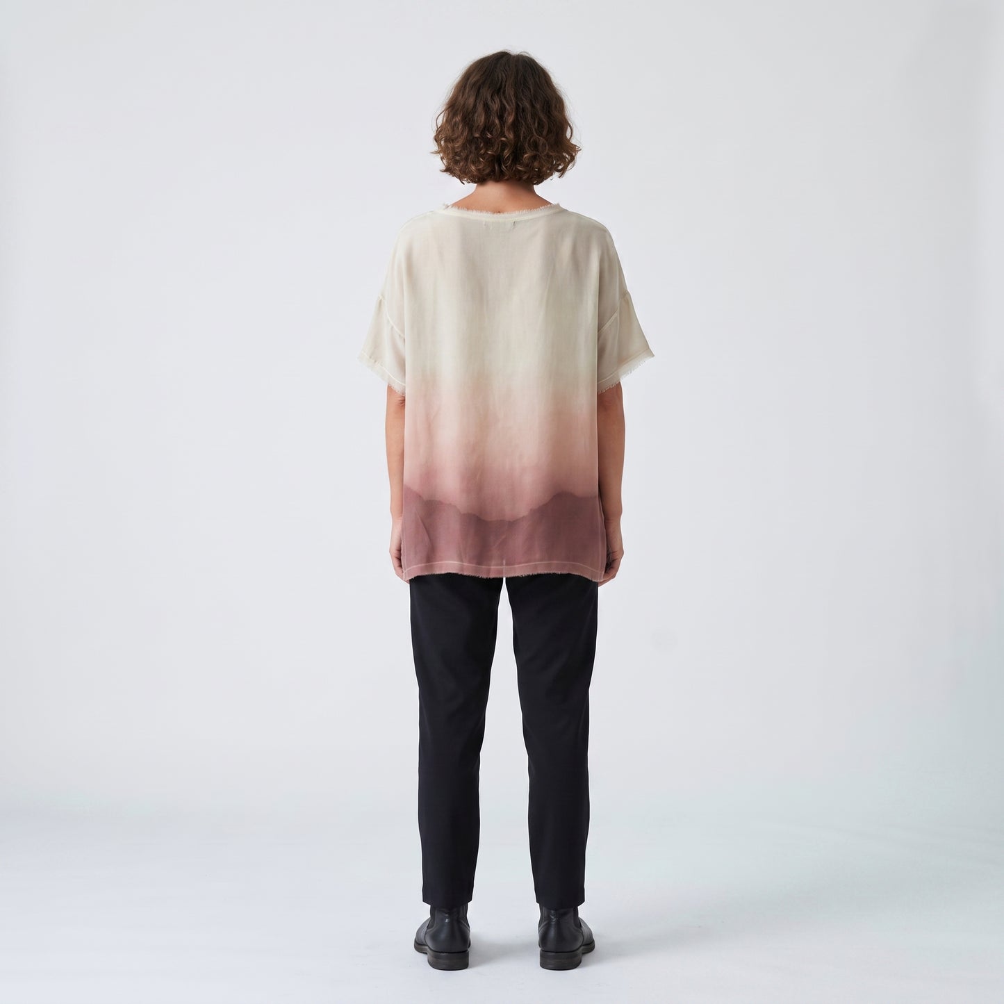 Ombre Linen Boxy Tee