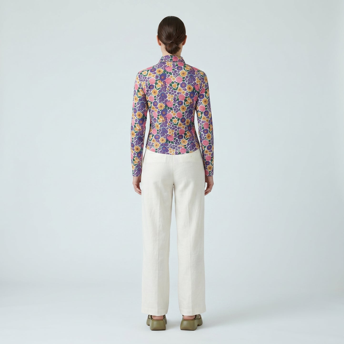 Vibrant Floral Long Sleeve Shirt