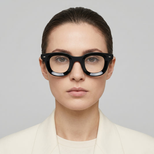 Bold Black Acetate Optical Frames
