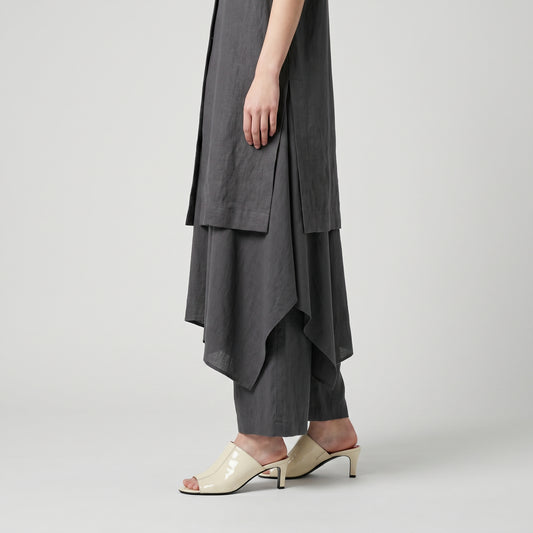 Patent Leather Peep-Toe Mules