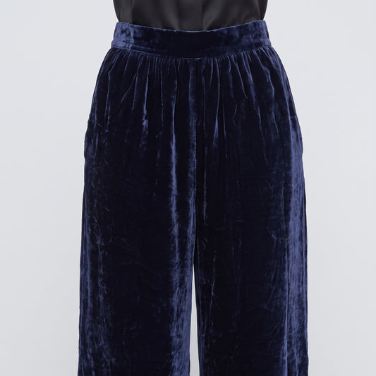 Midnight Velvet Wide Leg Trousers
