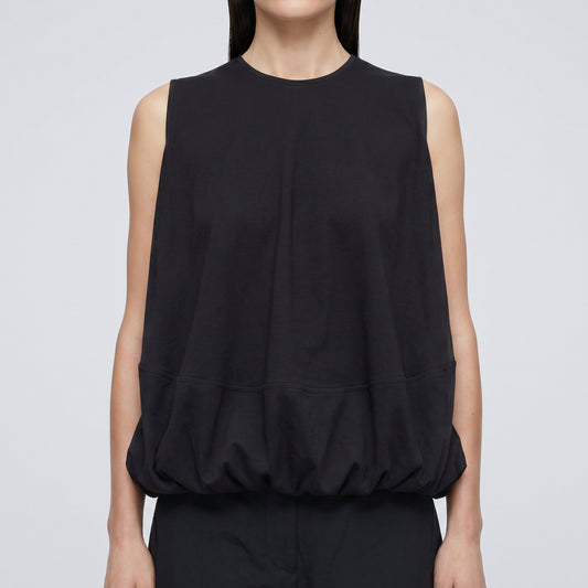 Sleeveless Bubble Hem Top