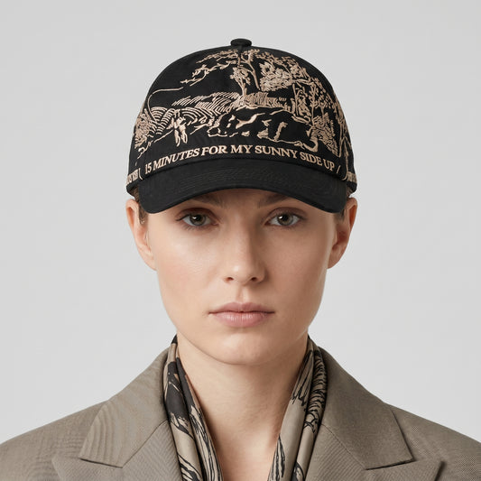 Sunny Side Up Embroidered Cap
